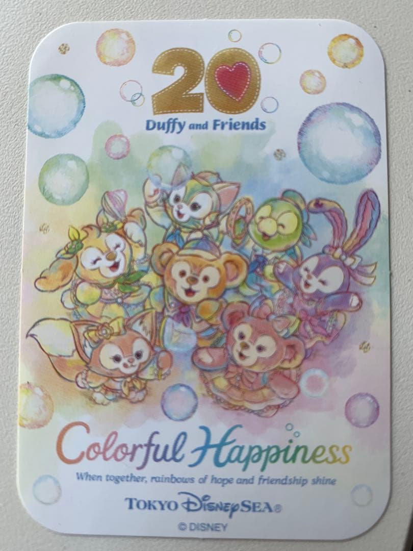 ディズニー　カラフルハピネス20周年 バケパ　ポージープラッシー クッキーアン