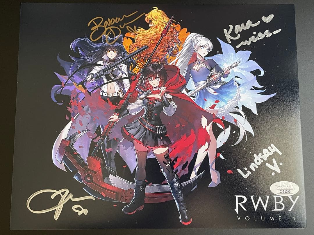 RWBY 直筆サイン入りミニポスター　JSA認定書付き　⑤