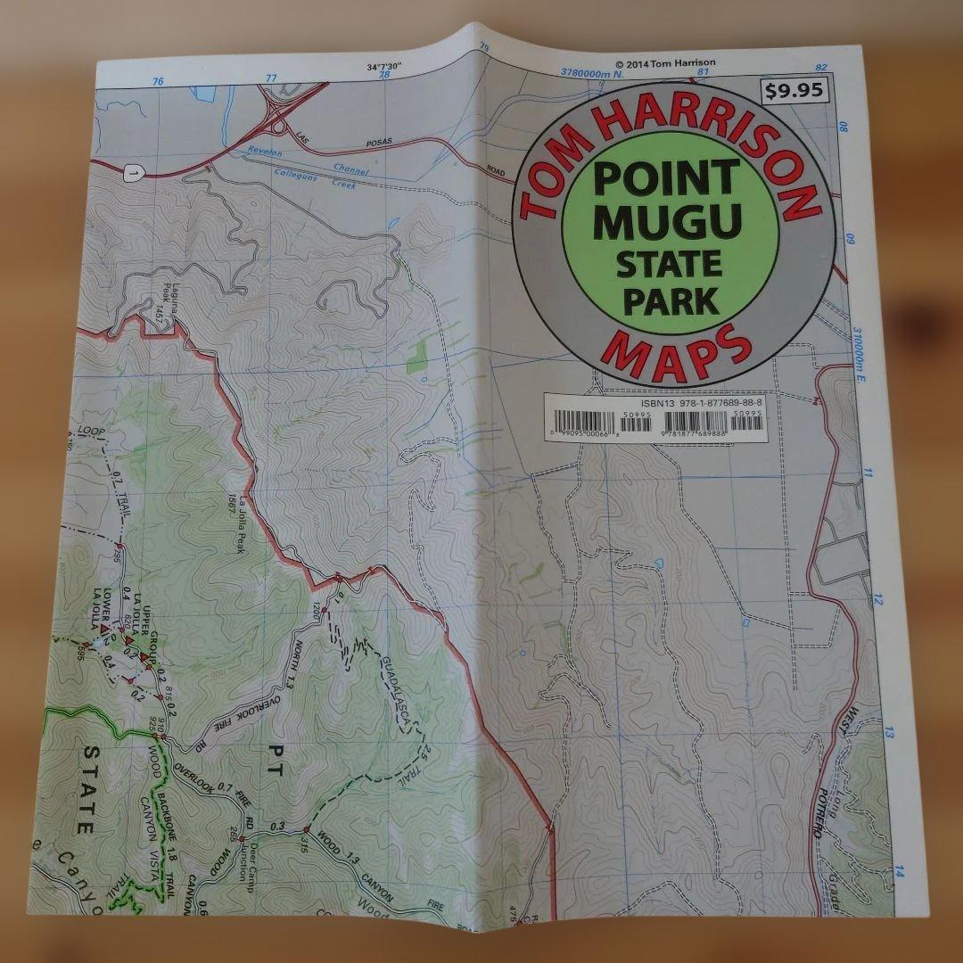 【米国購入品】カリフォルニア州近郊のトレイルマップ 登山地図