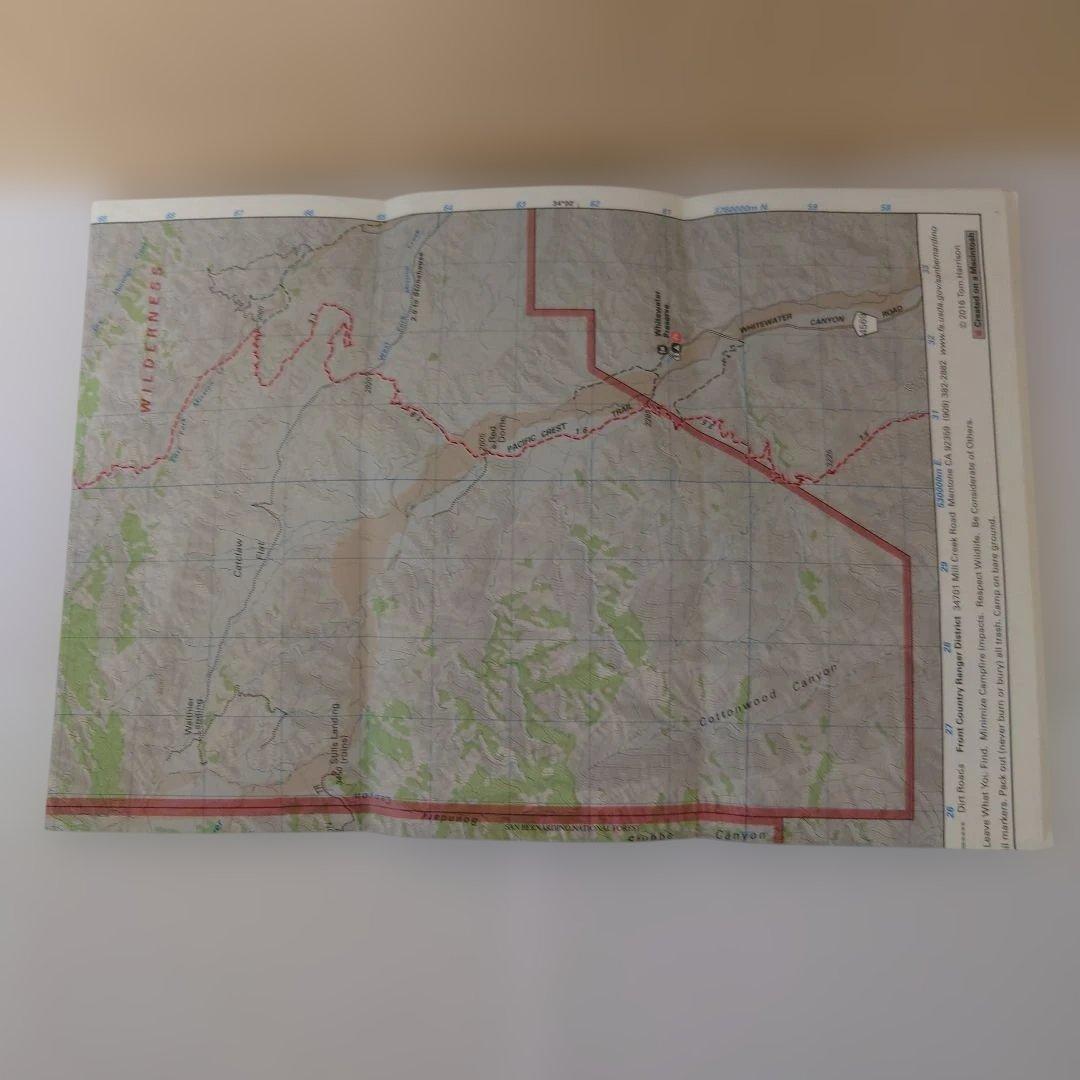 【米国購入品】カリフォルニア州近郊のトレイルマップ 登山地図