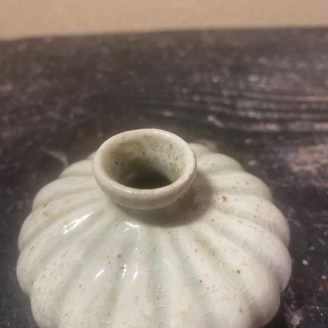 中国古玩具　白磁油壺7cm3.5cm