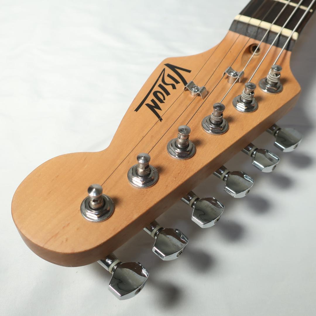 美品 VISION エレキギター ストラトキャスタータイプ ブラウン 軽量モデル