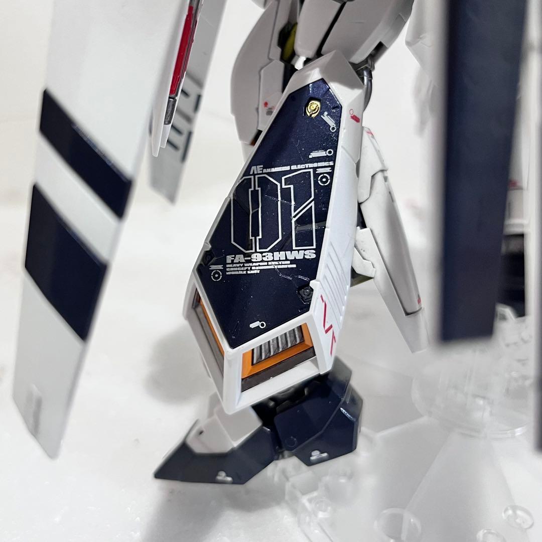 RG ニューガンダム HWS ダブルフィンファンネル 塗装済 完成品 νガンダム