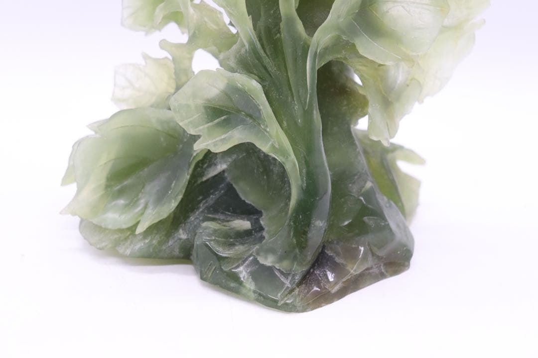 玉製　鳥瓢箪　置物　送料込み250205