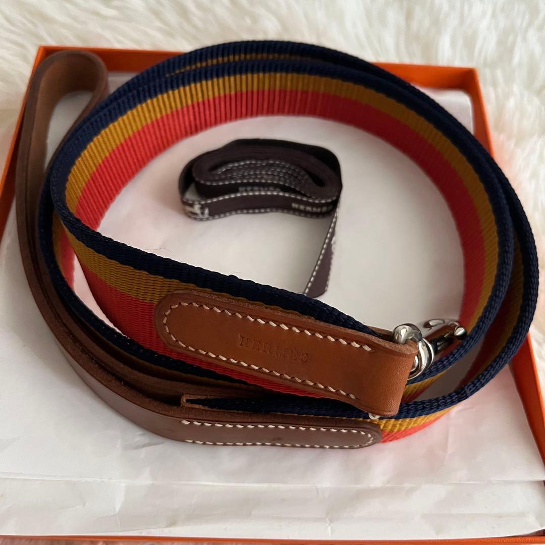 HERMES エルメス ロカバール キャンバス リード 犬用