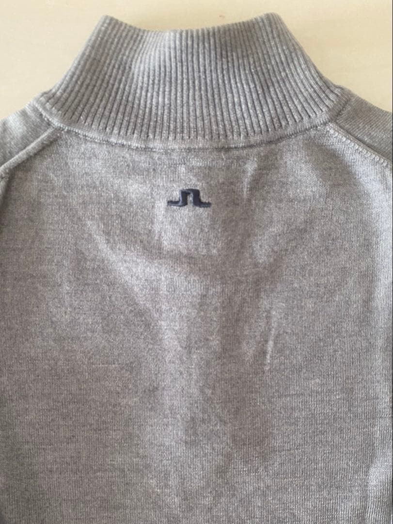 美品★ J.リンドバーグ モックネック ジップアップ セーター