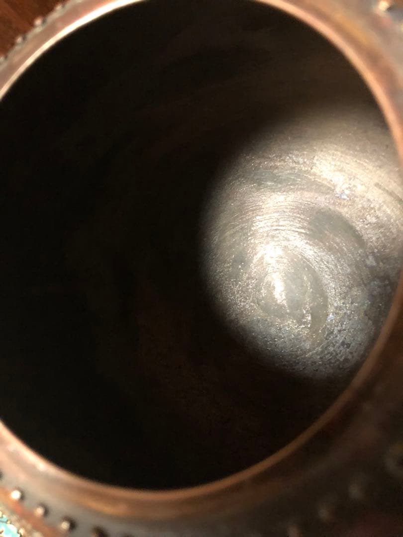 本間琢斎の水差（水指）年代（初代）銅製