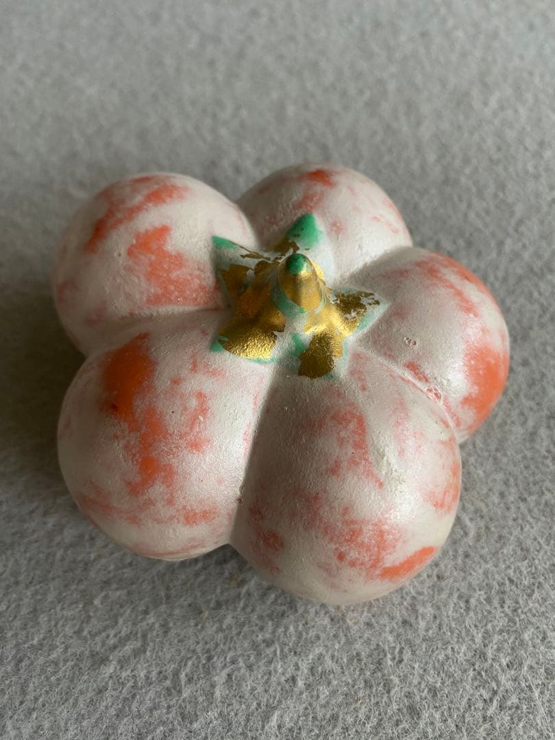 【京都・東哉製】梅華・紅白／梅の花・置物（修復品）