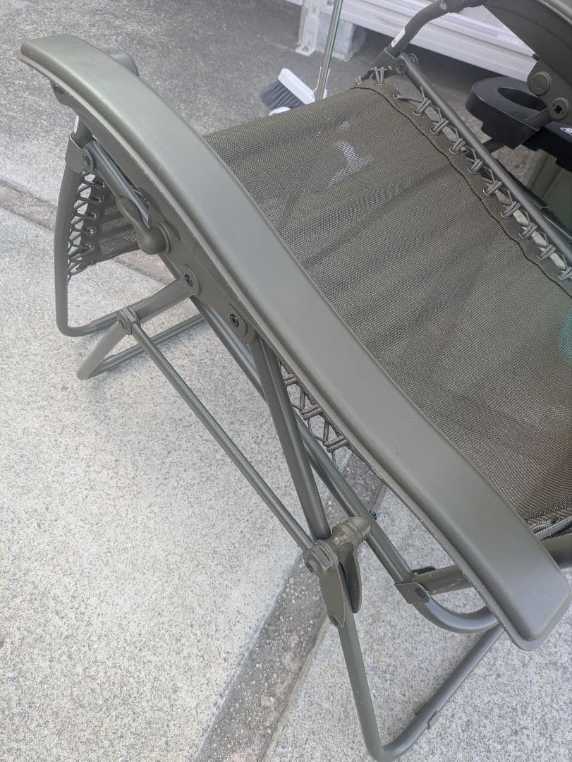 【Coleman】インフィニティチェア（オリーブ）　専用カップホルダー付き