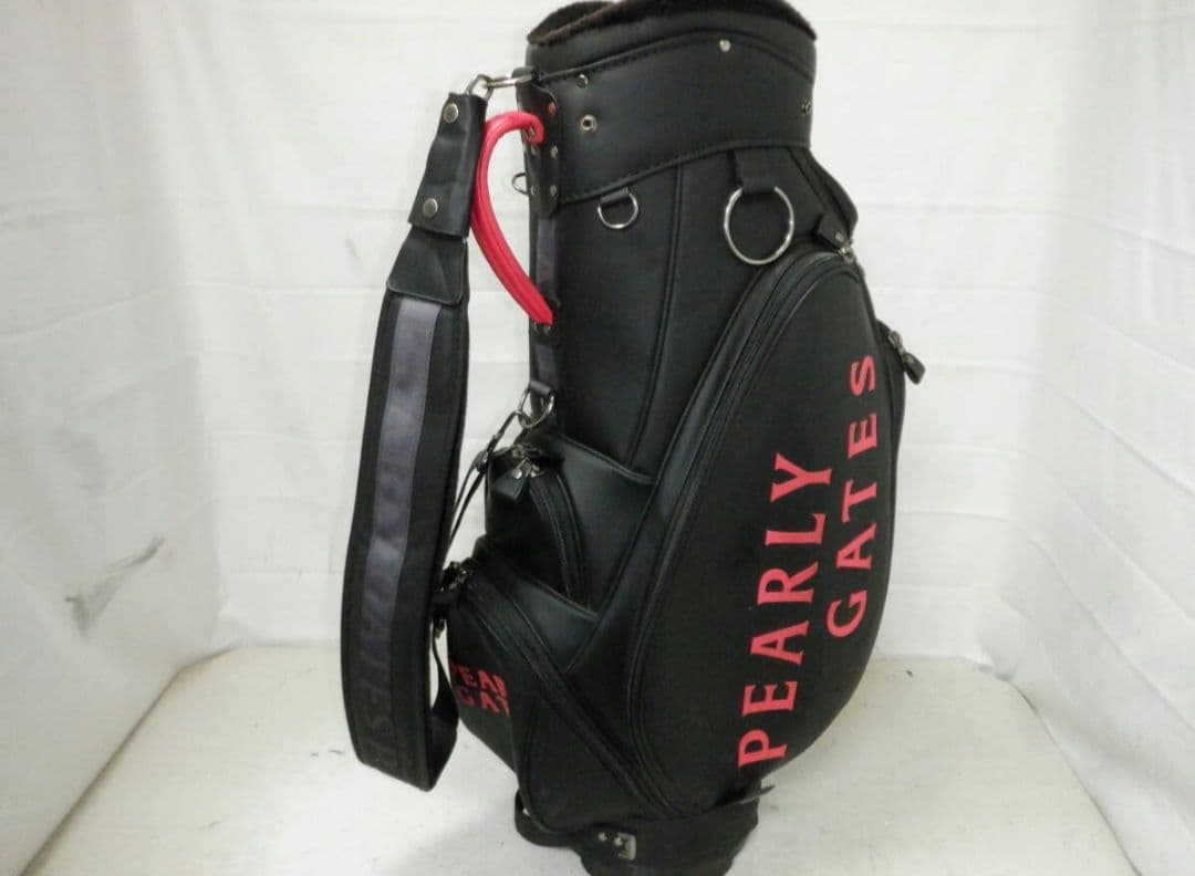 パーリーゲイツ★9.0型★完売品★中古★スタッフ(BK)ゴルフ キャディバック