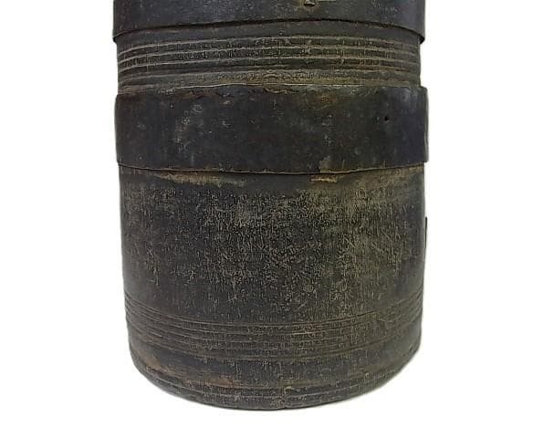 ★B0501★ネパール　古民具　木製ボトル　 タマン族　シェルパ族　アンティーク