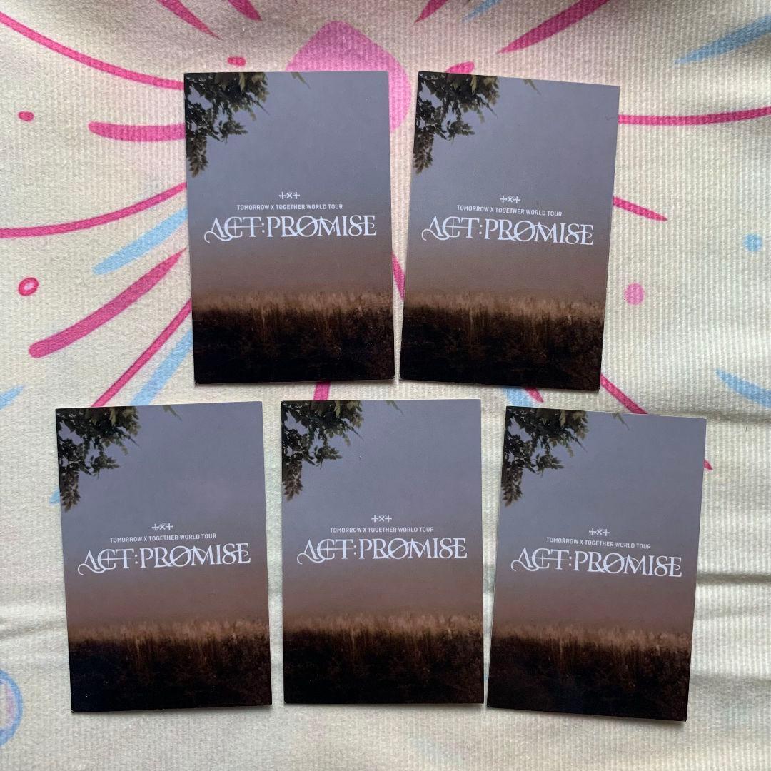 TXT アンコン MOAZONE ACT PROMISE トレカ 全員5枚