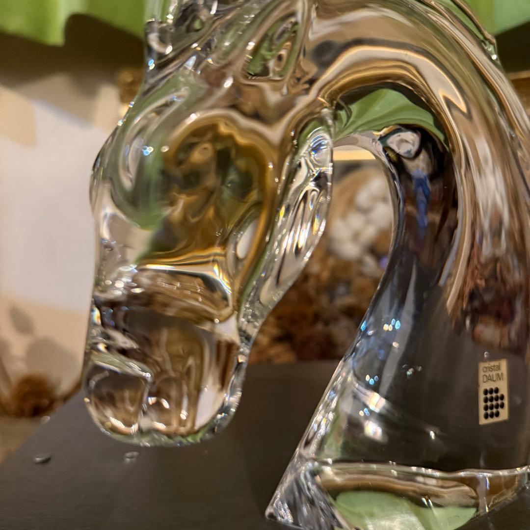 DAUM 馬 クリスタル ドーム フランス ビンテージ ガラス FRANCE
