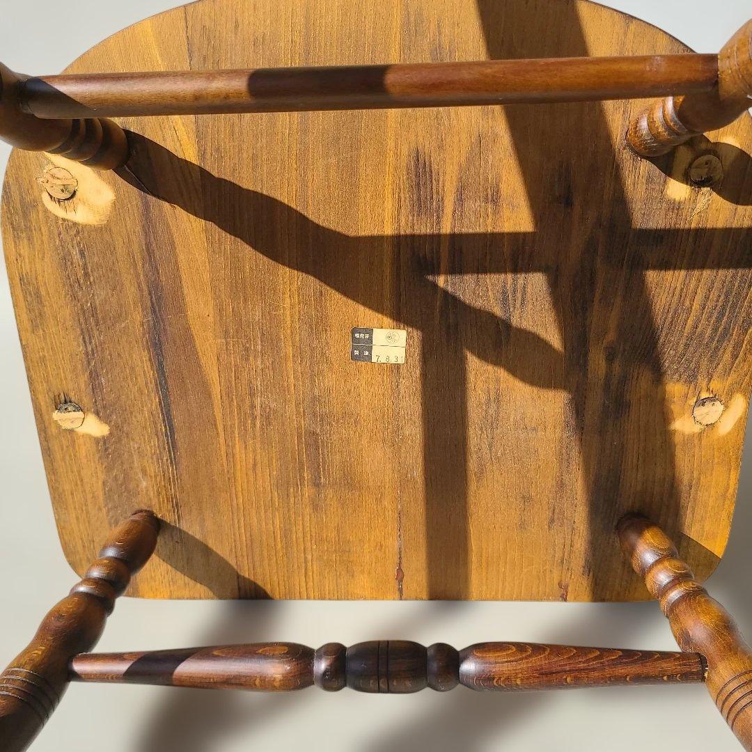 ✨希少✨木製ロッキングチェア クラシックデザイン 肘掛け付き