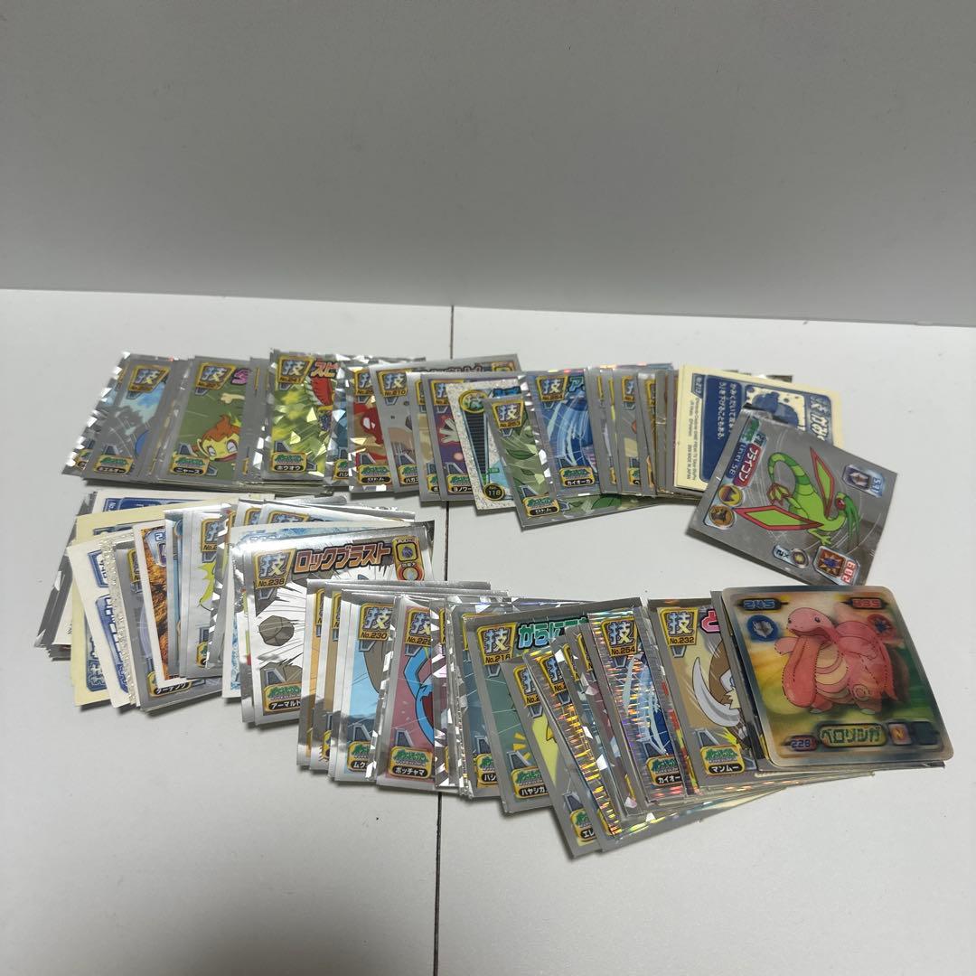 ポケモンシール烈伝DX技4 5 19パック　シール烈伝状態の悪い物複数　画像参照