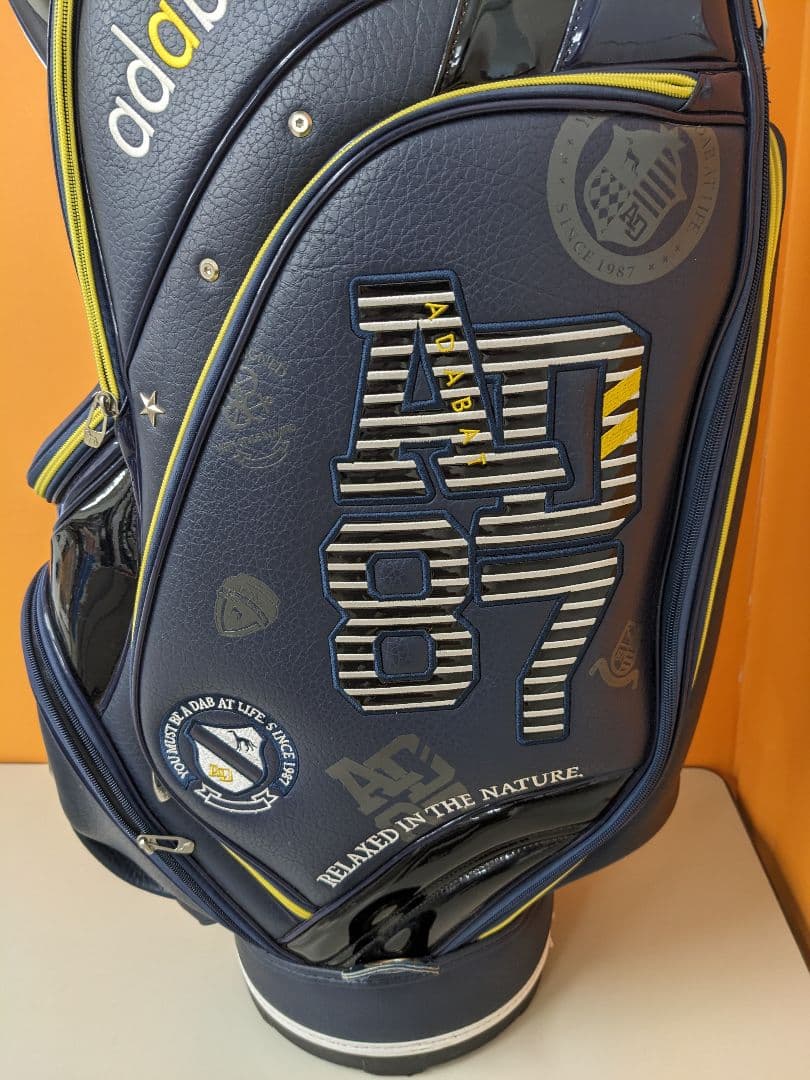 ❶ アダバット adabat AD87 合皮 ネイビー　キャディーバッグ