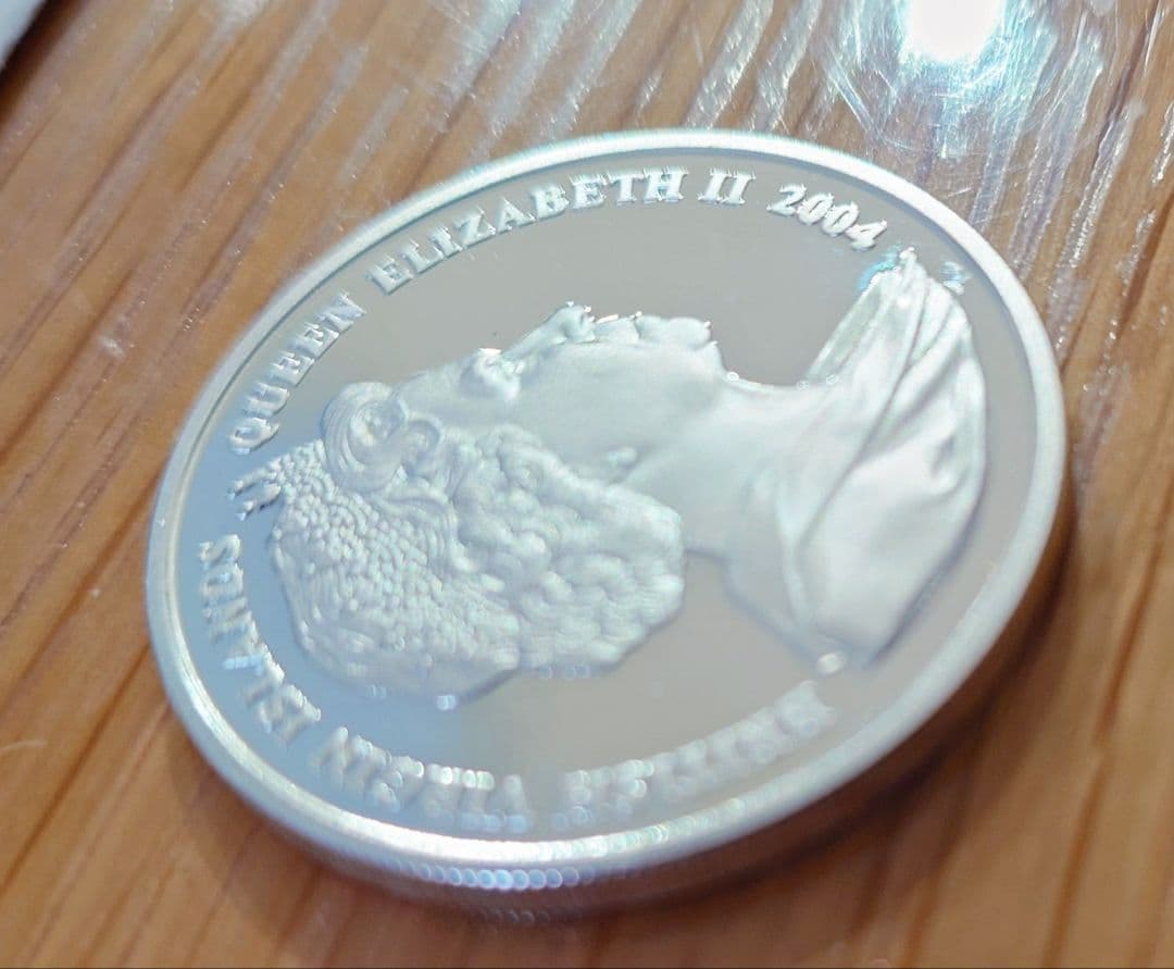 2004 ヴァージン諸島　ピーターラビット　10ドル銀貨