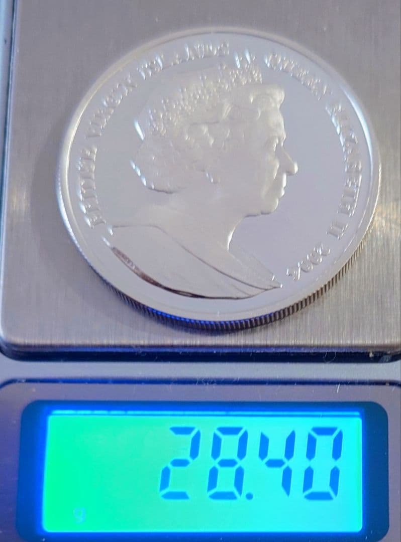 2004 ヴァージン諸島　ピーターラビット　10ドル銀貨