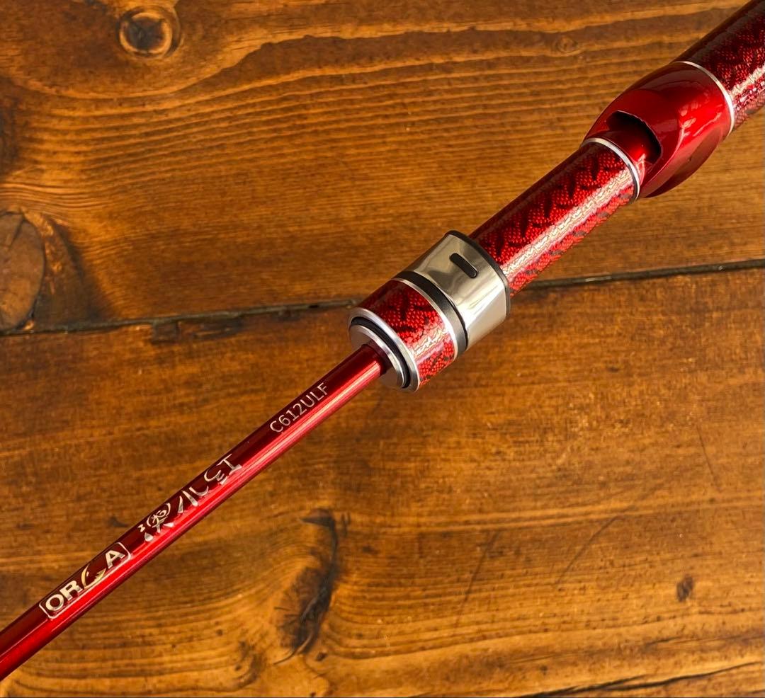 超軽量　カーボンロッド　アジングロッド　C612UL 6ft ベイトロッド