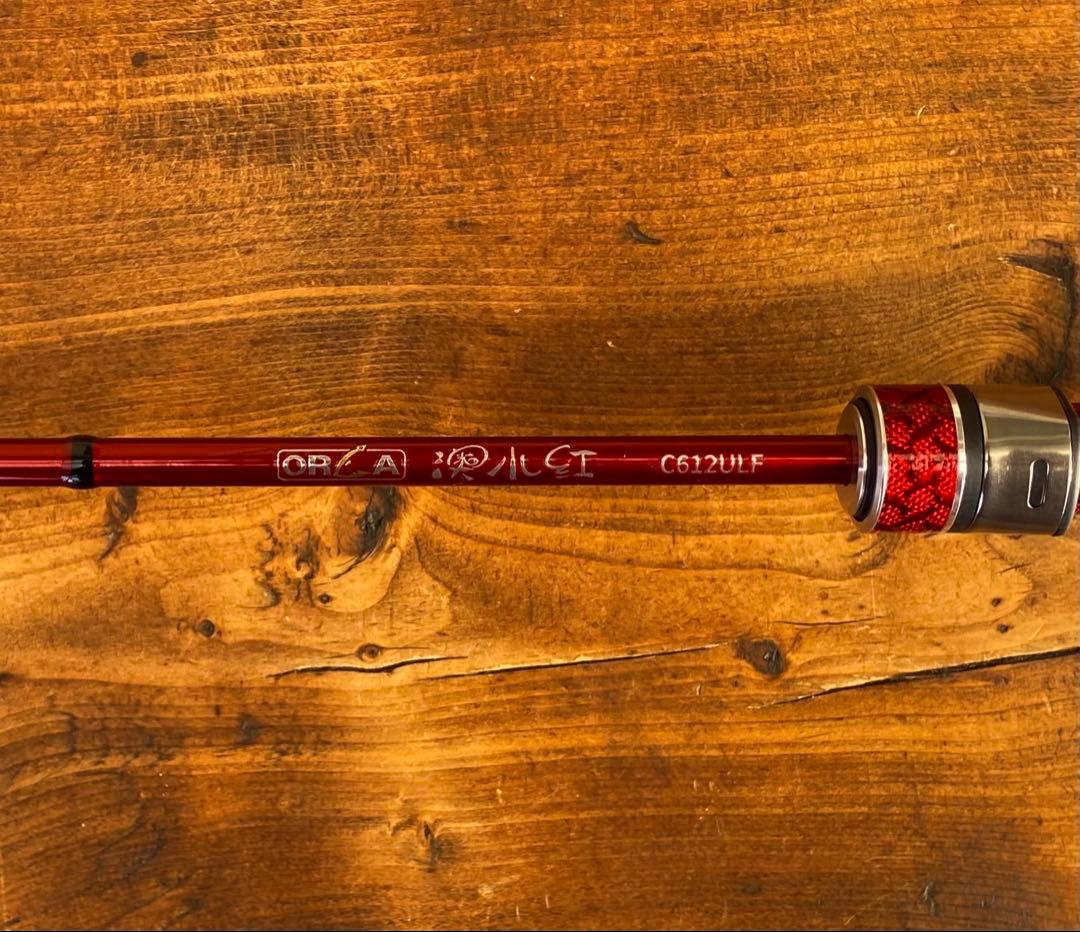 超軽量　カーボンロッド　アジングロッド　C612UL 6ft ベイトロッド