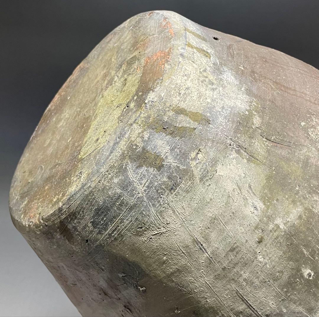 古南蛮　双耳南蛮壺　双耳壺　耳付壺　特大　43cm 　Lp3308