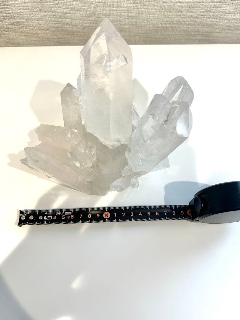 超特大・虹入り　ブラジリアンクォーツ　クラスター　クリスタル　クリアクォーツ