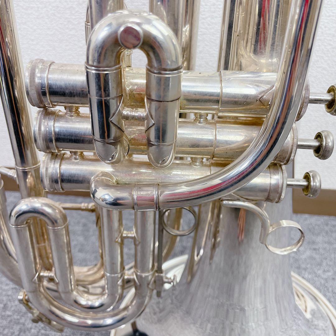 KING マーチングバリトン シルバー USA 1124-BSP