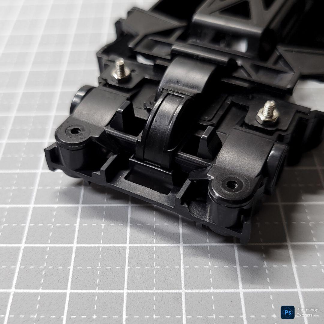 【CNC立体加工】 ヒンジ式フロントAT 左右独立スラダン カーボンパーツセット