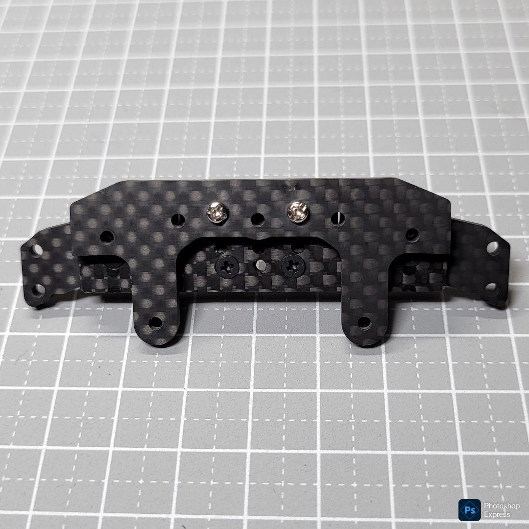 【CNC立体加工】 ヒンジ式フロントAT 左右独立スラダン カーボンパーツセット