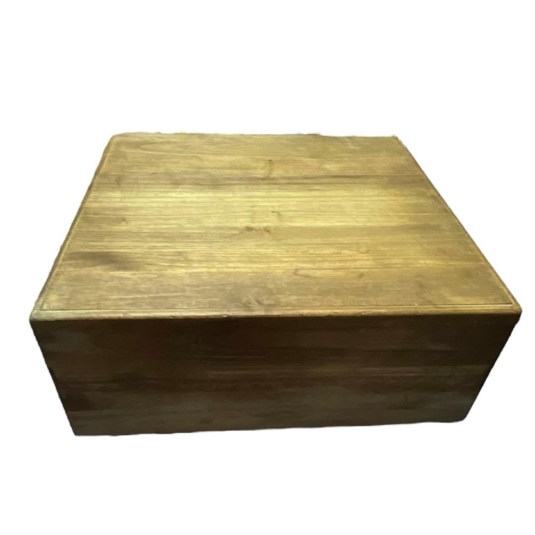 木製碁笥付き 碁盤　本蛤碁石・那智黒碁石33号　フルセット