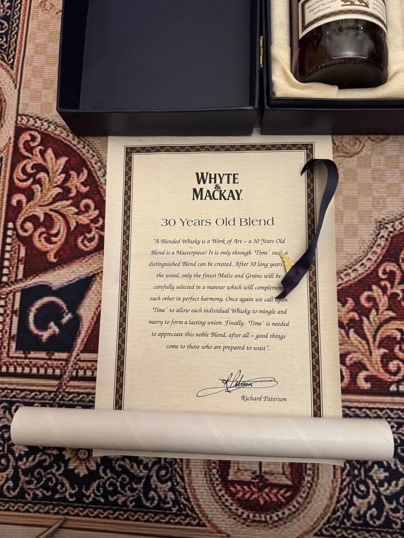 【希少•古酒】WHYTE & MACKAY 30 Years Old Blend