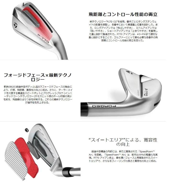 TaylorMade/ P770 アイアンセット 6本組(#5-PW) DG