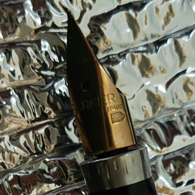 パーカー　シルバー万年筆ボールペンセット　AUST製