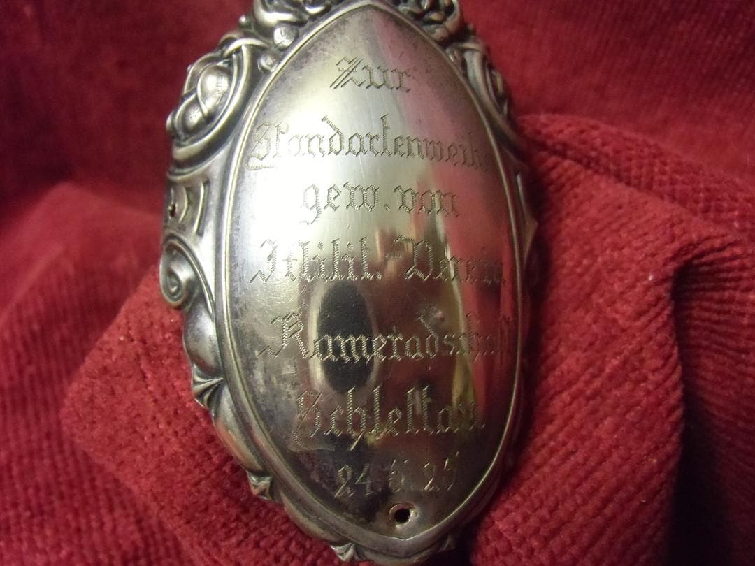 Ｗワイマールドイツ軍/ザクセン王国＊シューレッタウ戦友会旗名板（実物）