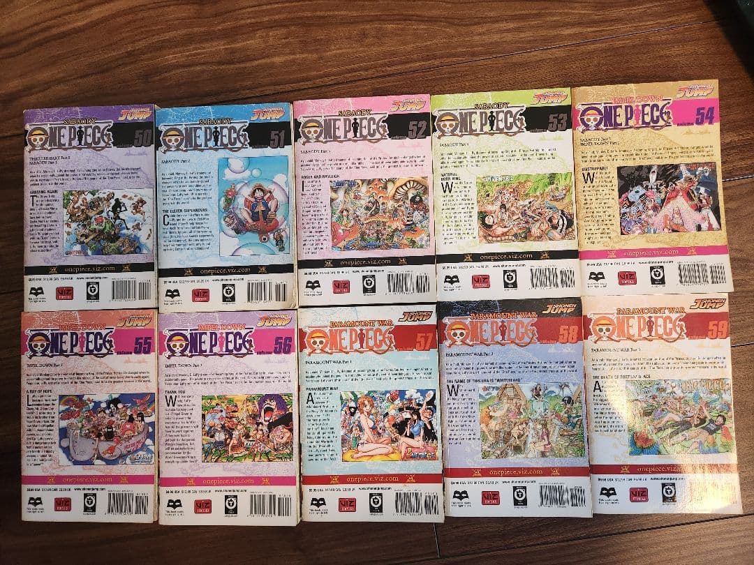 英語版ONE PIECE　19巻から63巻(25巻欠品)