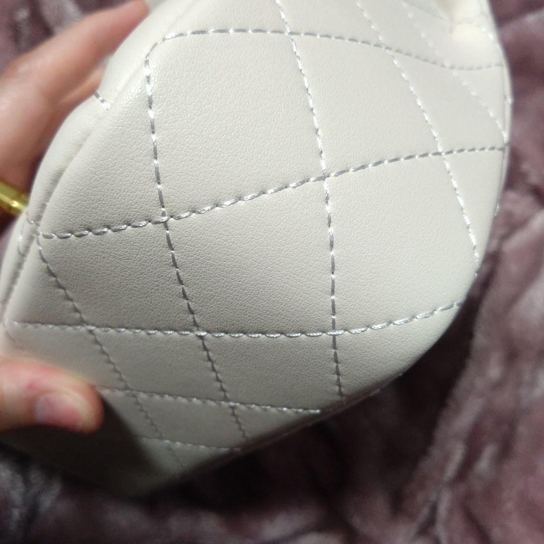 キルティングデザイン♡ホワイトミニバッグ ♡確認用