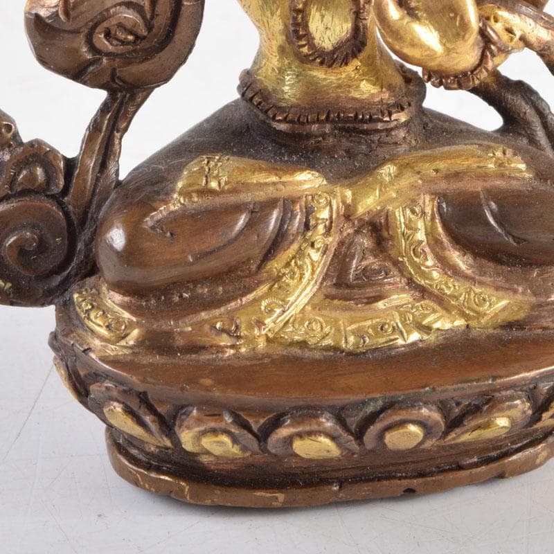 仏教美術　古銅鍍金　チベット仏　仏像　置物　V　9227
