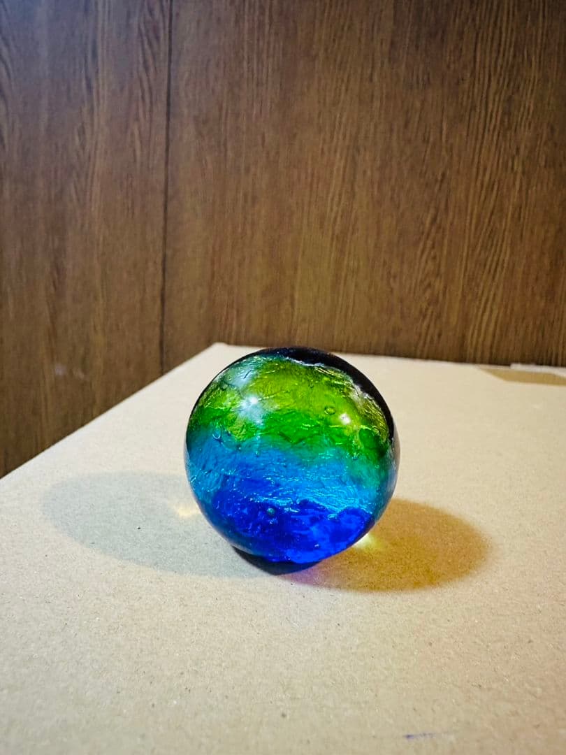 【レア　40ミリ】蛍ガラス　ガラス玉　大きめ