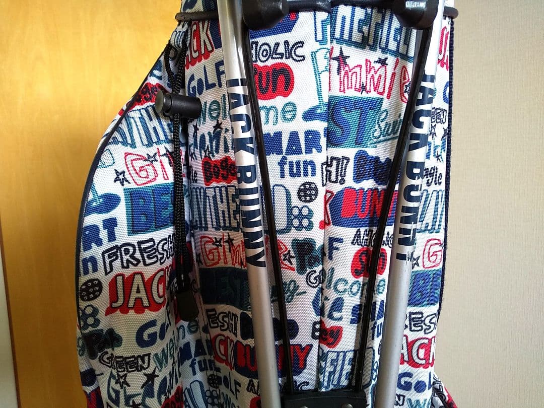 ★ジャックバニー★Jack Bunny!! ★総柄★スタンド式★キャディバッグ★