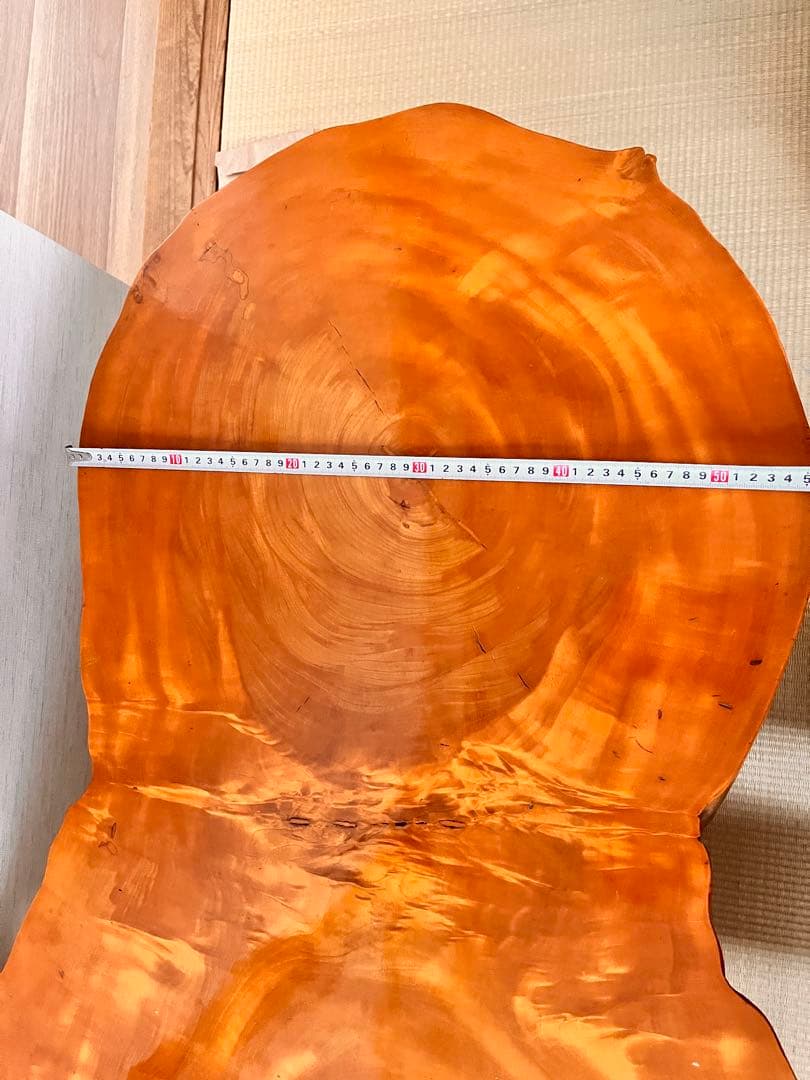 天然木　一枚板　ローテーブル　アンティーク