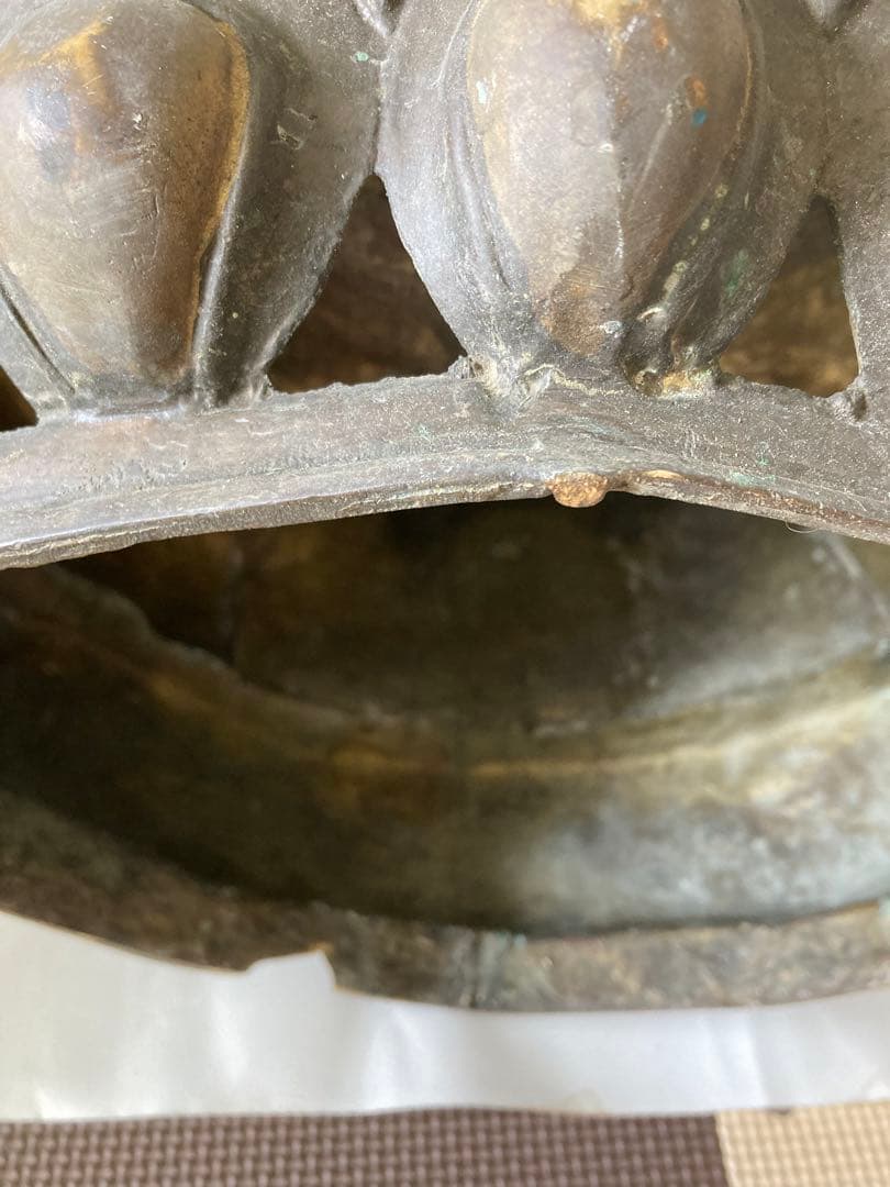 ブロンズ，中国古董仏像，古銅製，高50 cm，重約9500克