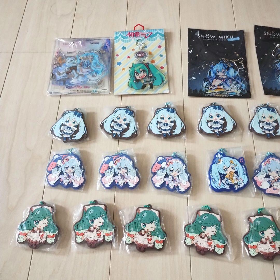 初音ミク　リン　レン　アクリルスタンド　キーホルダー　ラバスト　39個セット