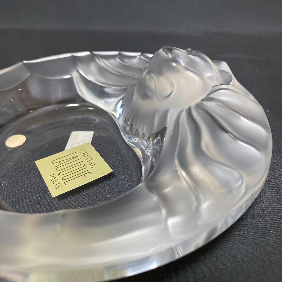 Lalique Crystal ラリック　ライオン　ヘッド　灰皿　未使用　美品
