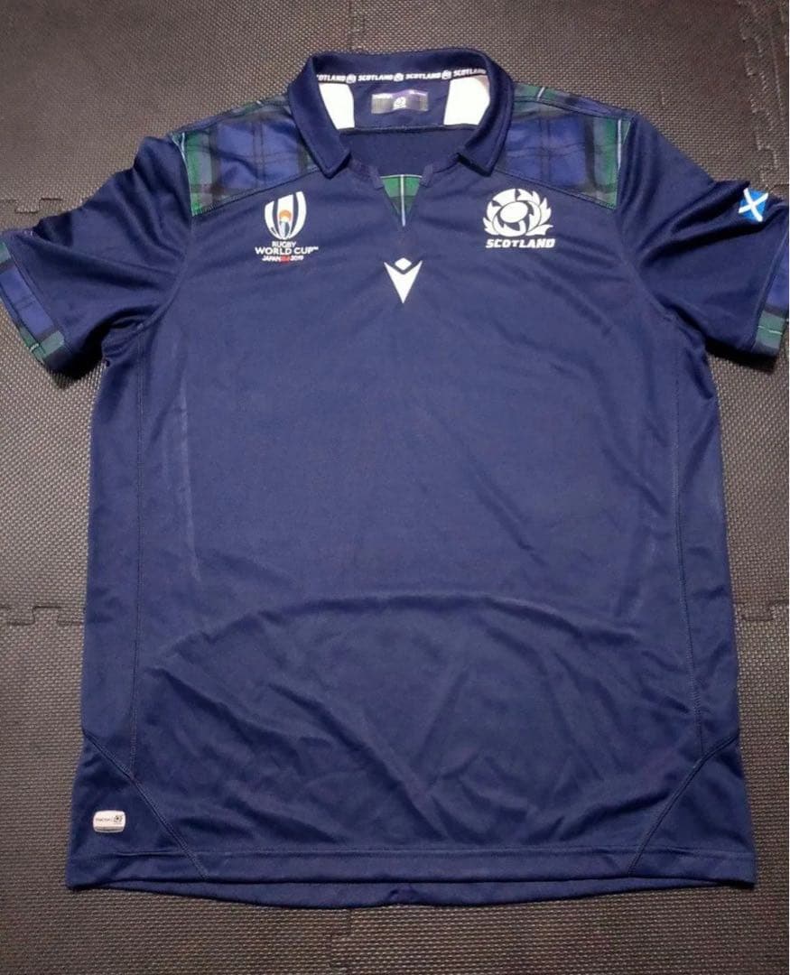 スコットランド代表macronラグビーワールドカップ2019レプリカラガーシャツ