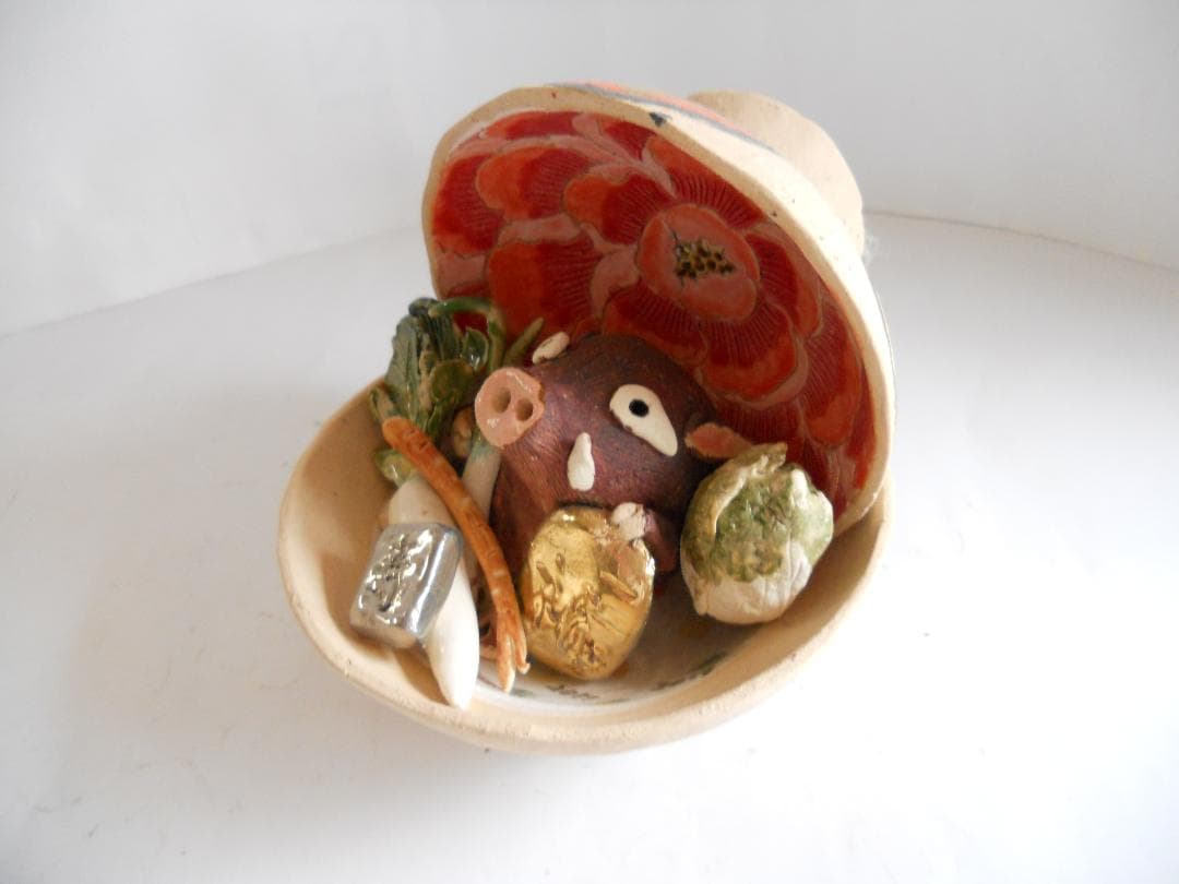 干支置物 亥 亥年 2019 新進気鋭 の 陶芸作家 前田晶子 作