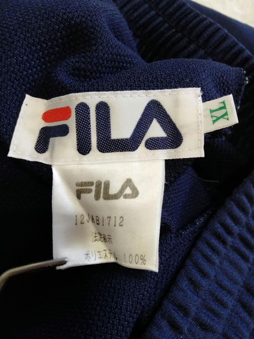 FILA スナップボタン セットアップ ネイビー Ｌ XL