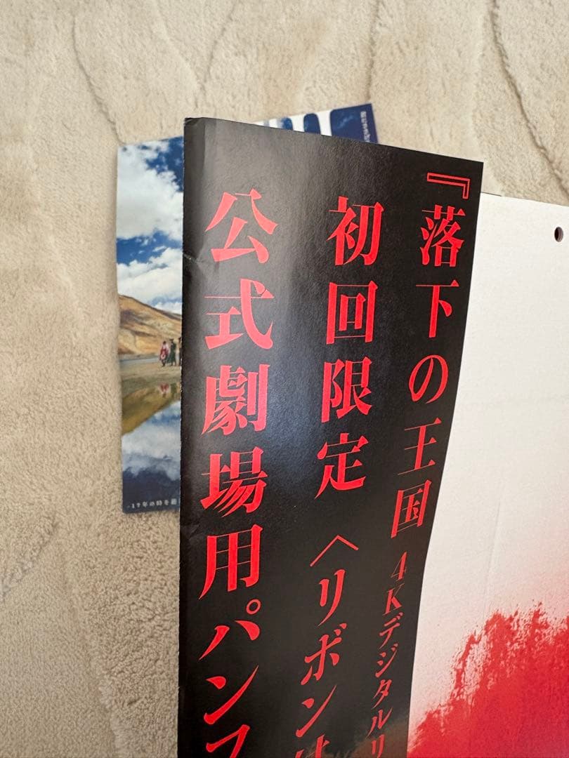 【初回限定・ほぼ新品】落下の王国 公式劇場用パンフレット、ポストカード他