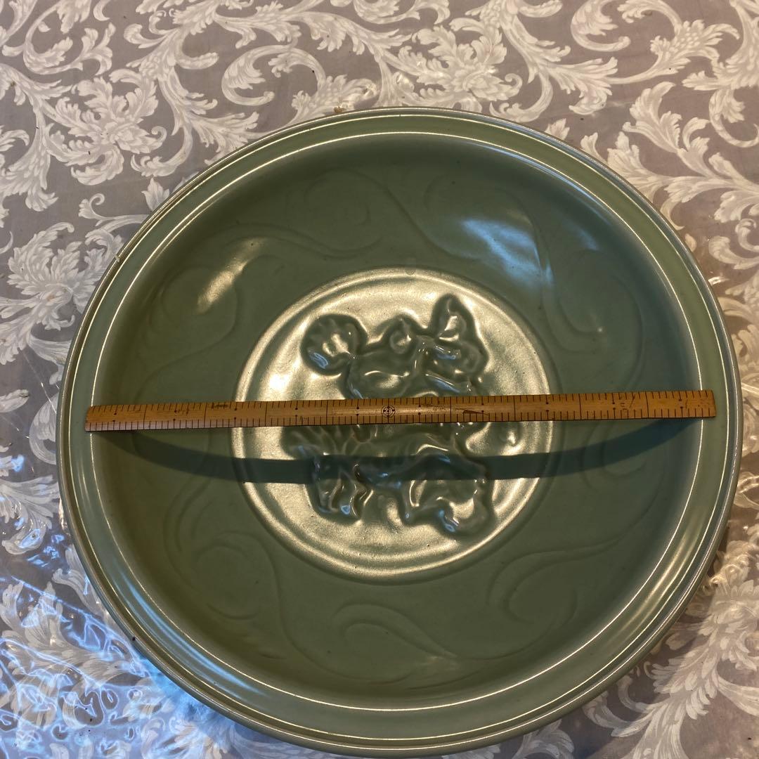 専用　中国古玩　龍泉窯　高麗青磁尺寸大皿