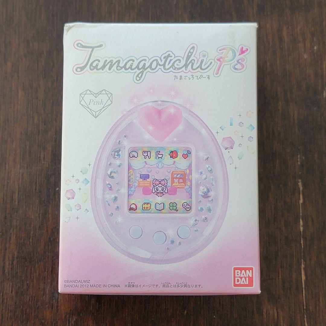 たまごっちピース本体+たまデコピアス（サンリオ）/ピンク/箱・説明書付き