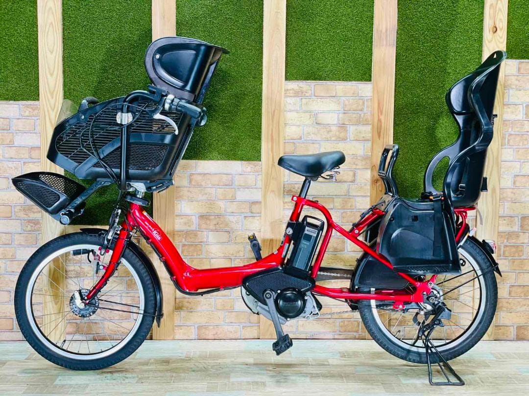 H1932 スーパーセール大容量 ヤマハレッド 子供乗せ電動アシスト自転車
